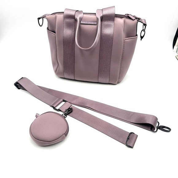 NWOT - MYTAGALONGS MINI COMMUTER NEOPRENE TOTE BAG - EVERLEIGH DUSTY LILAC - Picture 4 of 14